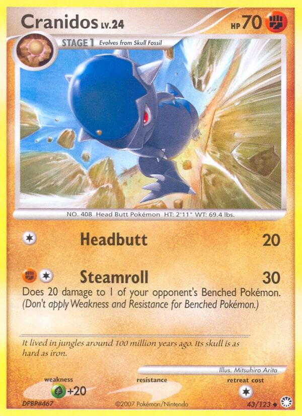Cranidos #43 Pokemon Mysterious Treasures