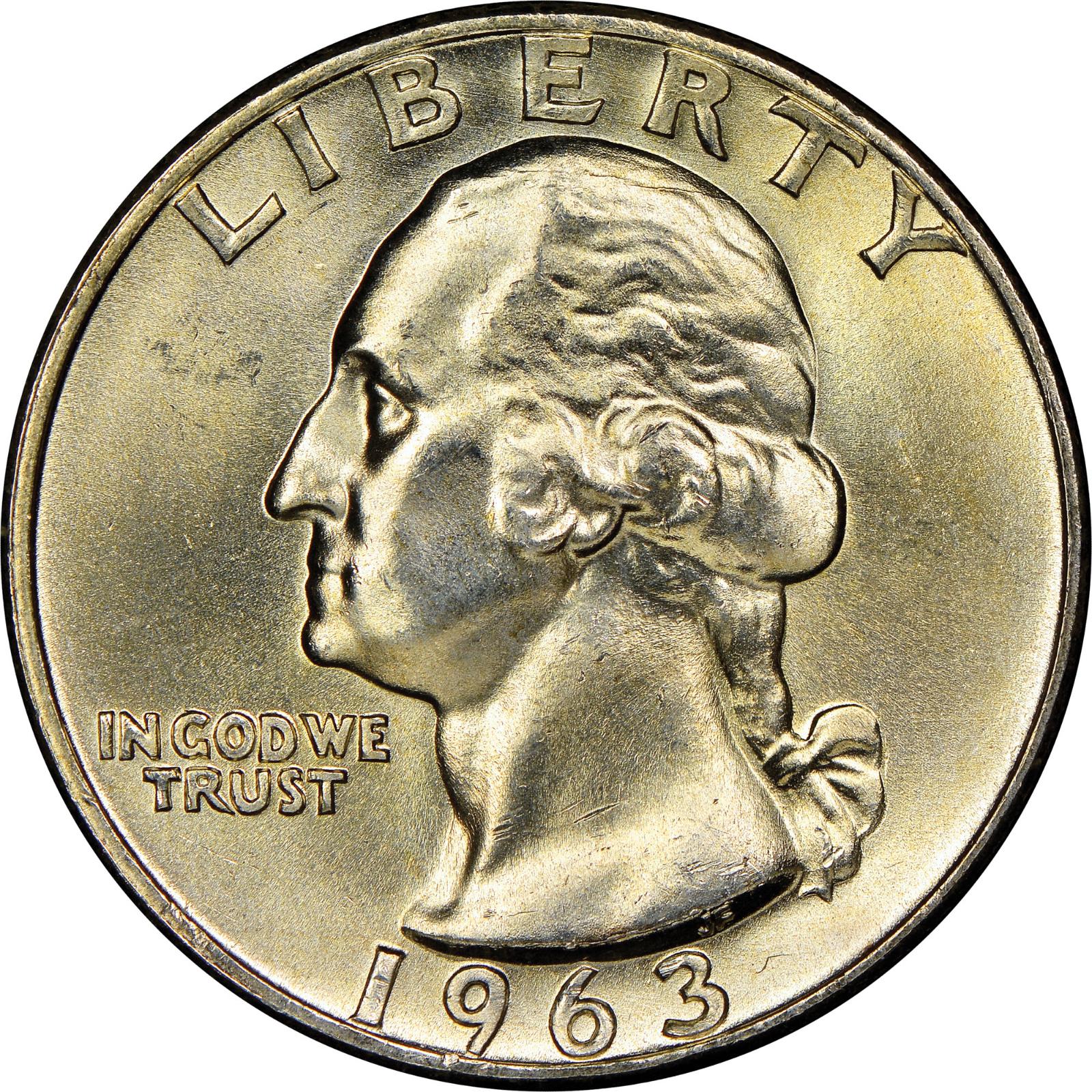 1963 D Coins Washington Quarter