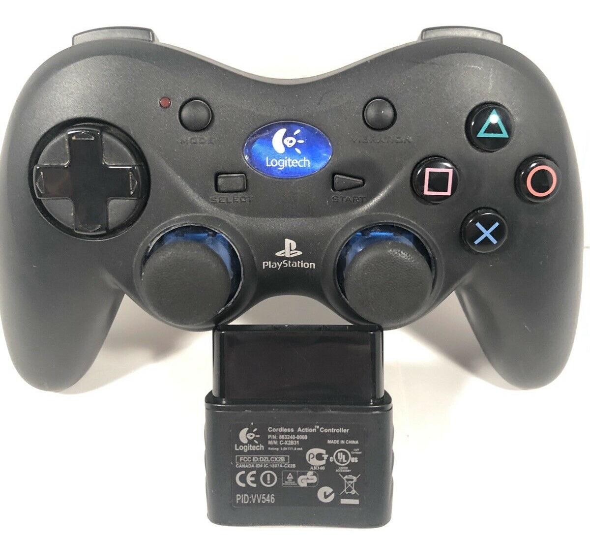 Logitech Wireless Black Controller Playstation 2