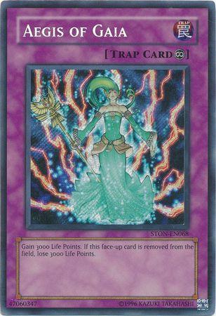 Aegis of Gaia STON-EN068 YuGiOh Strike of Neos