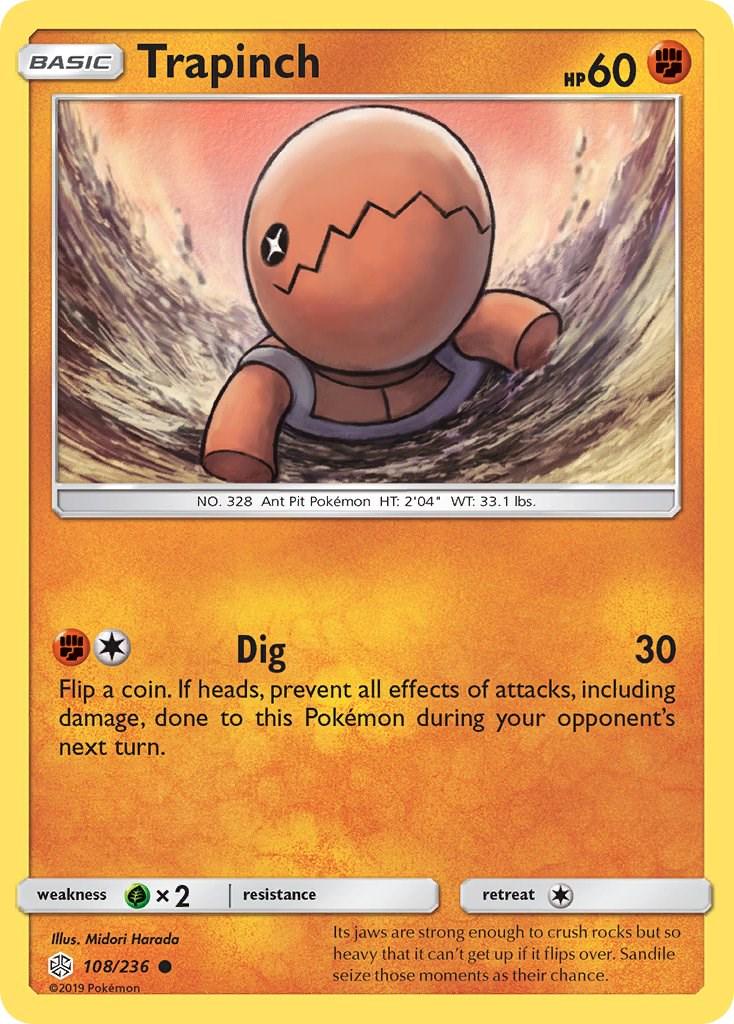 Trapinch #108 Pokemon Cosmic Eclipse
