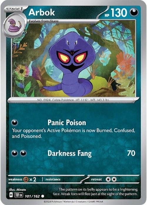 Arbok #101 Pokemon Temporal Forces