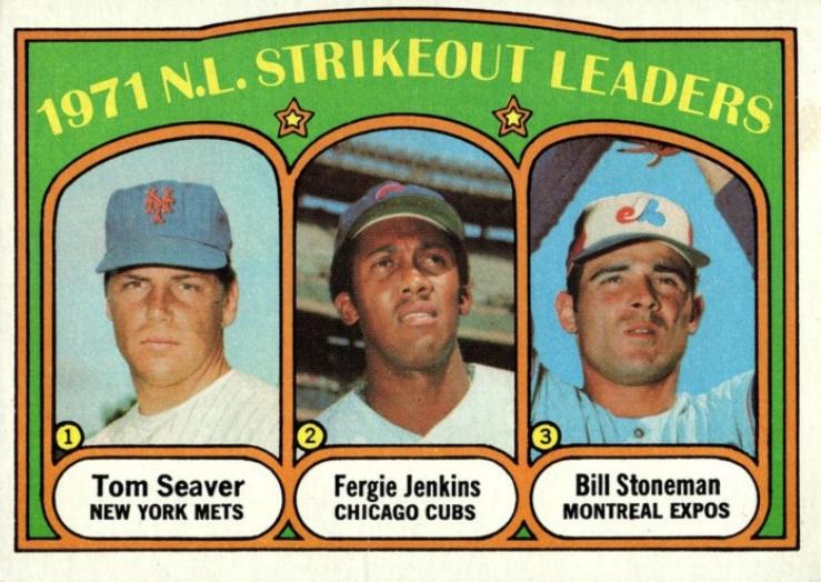 1971 N.L. Strikeout Leaders #95 1972 Topps Baseball