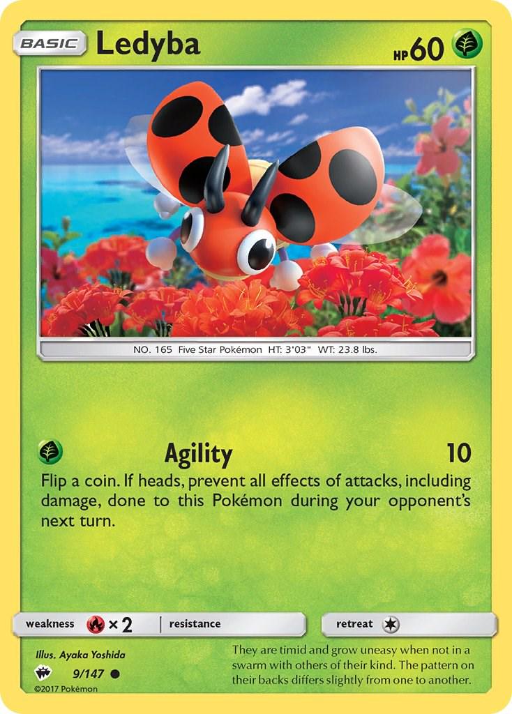Ledyba #9 Pokemon Burning Shadows