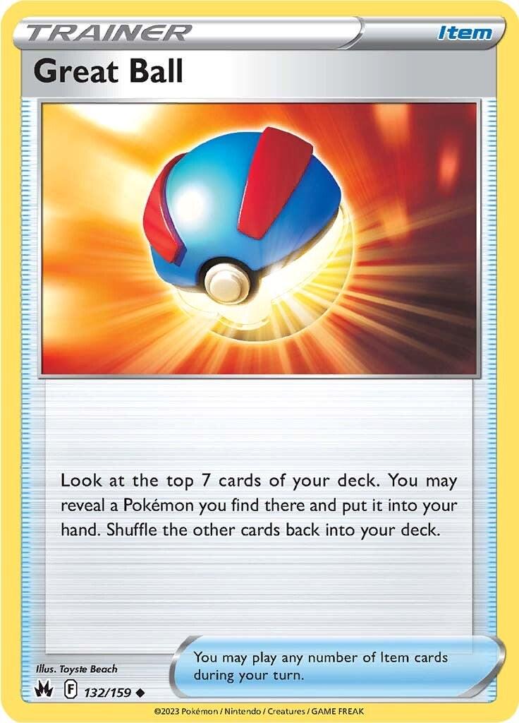 Great Ball #132 Pokemon Crown Zenith