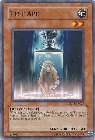 Test Ape GLAS-EN025 YuGiOh Gladiator's Assault
