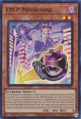 EM:P Meowmine PHNI-EN032 YuGiOh Phantom Nightmare