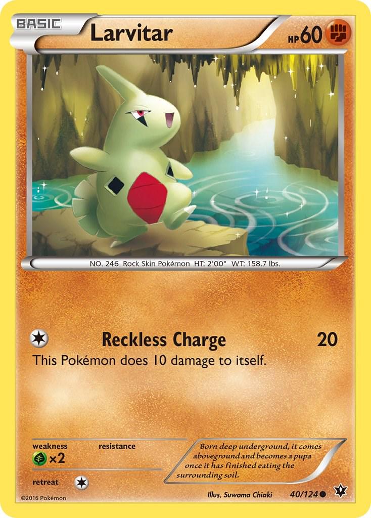 Larvitar #40 Pokemon Fates Collide