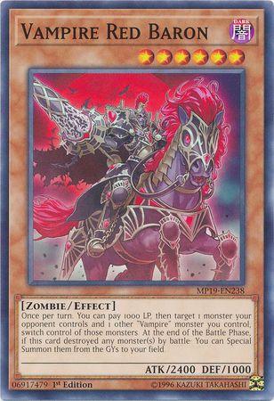 Vampire Red Baron MP19-EN238 YuGiOh 2019 Gold Sarcophagus Tin Mega Pack