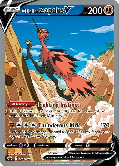 Galarian Zapdos V #174 Cover Art