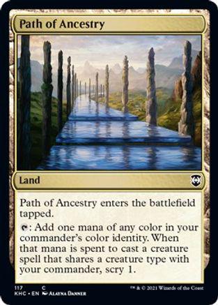 Path of Ancestry Magic Kaldheim Commander