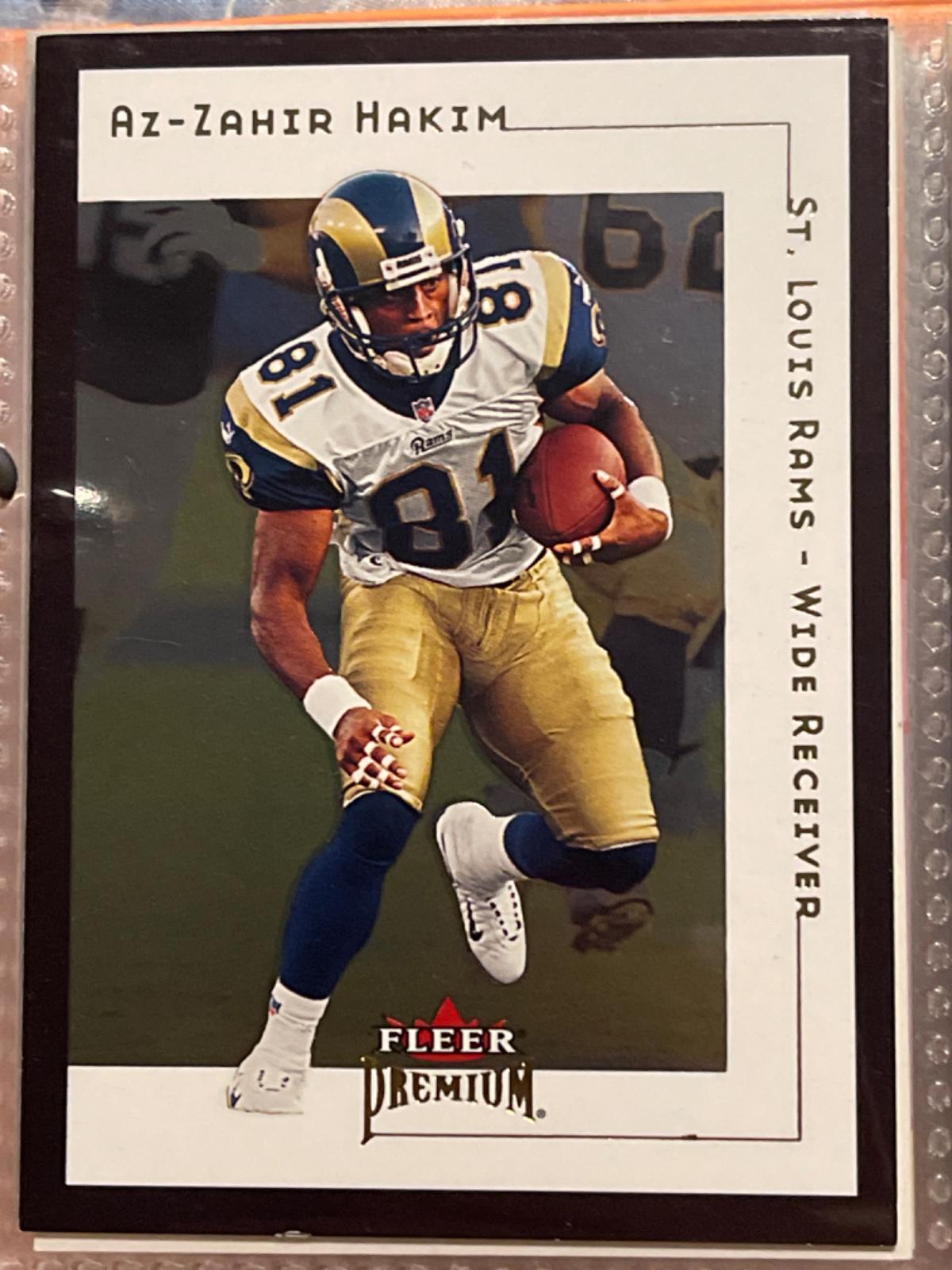 Az Zahir Hakim #13 Football Cards 2001 Fleer Premium