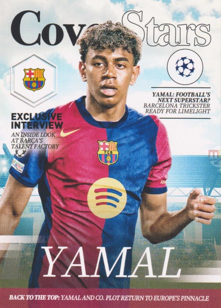 Lamine Yamal #CS-10 Soccer Cards 2024 Topps UEFA Cover Stars