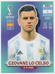 Giovani Lo Celso [Blue Back] #ARG12 Soccer Cards 2022 Panini World Cup Qatar Stickers Prices