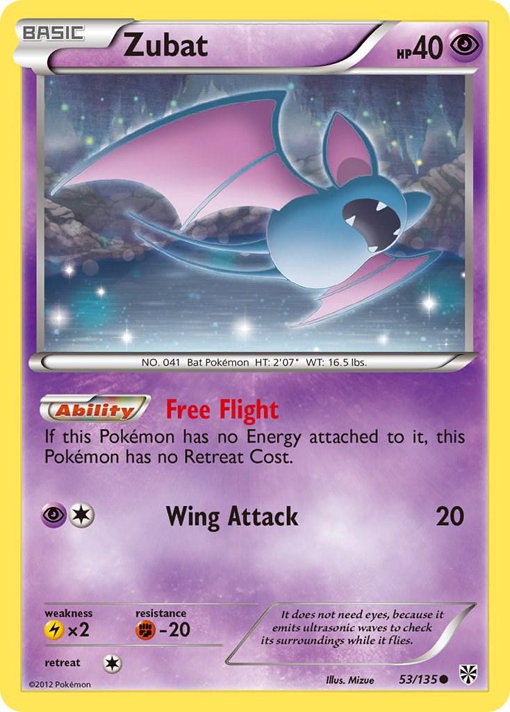 Zubat #53 Pokemon Plasma Storm