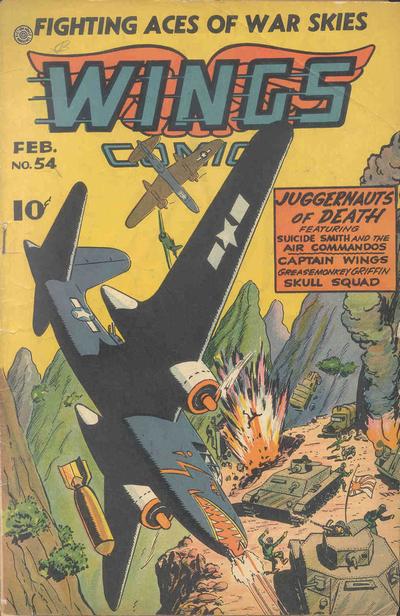 Wings Comics #54 (1945) Comic Books Wings Comics