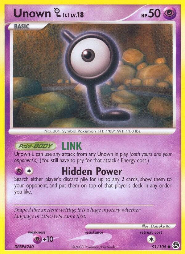Unown L #91 Pokemon Great Encounters
