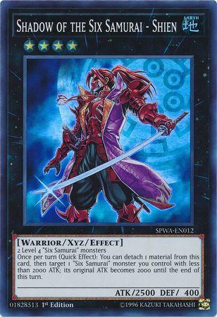 Shadow of the Six Samurai - Shien SPWA-EN012 YuGiOh Spirit Warriors