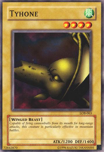 Tyhone LOB-063 YuGiOh Legend of Blue Eyes White Dragon