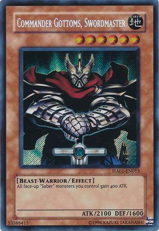 Commander Gottoms, Swordmaster HA01-EN013 YuGiOh Hidden Arsenal