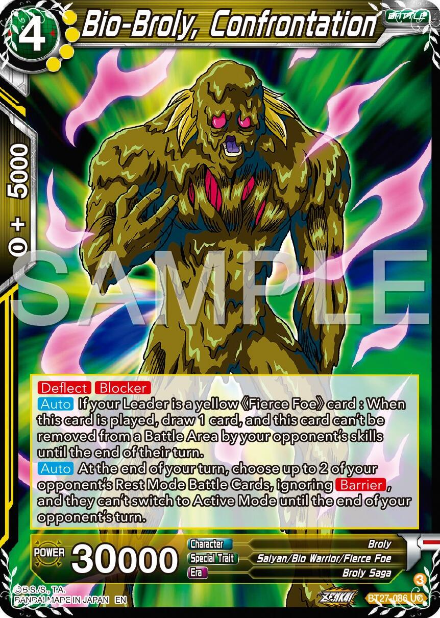 Bio-Broly, Confrontation BT27-086 Dragon Ball Super: History of Z