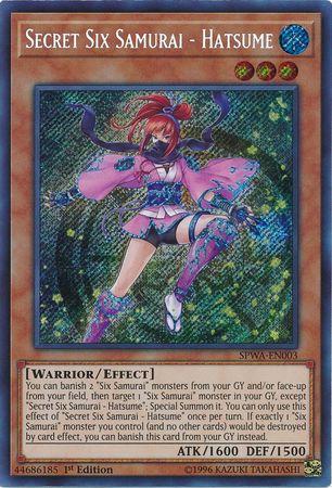 Secret Six Samurai - Hatsume SPWA-EN003 YuGiOh Spirit Warriors