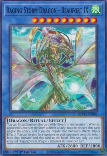 Raging Storm Dragon - Beaufort IX BLVO-EN082 YuGiOh Blazing Vortex