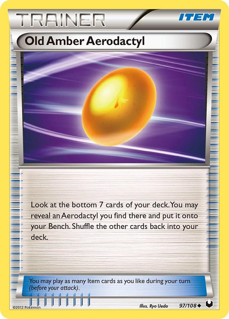 Old Amber Aerodactyl #97 Pokemon Dark Explorers