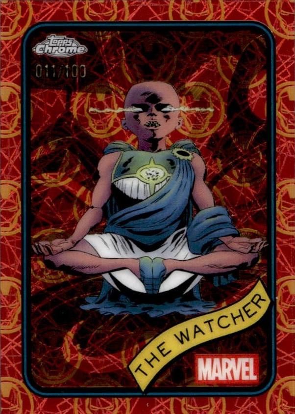 The Watcher Iron Man Red & Gold Lazer Refractor
