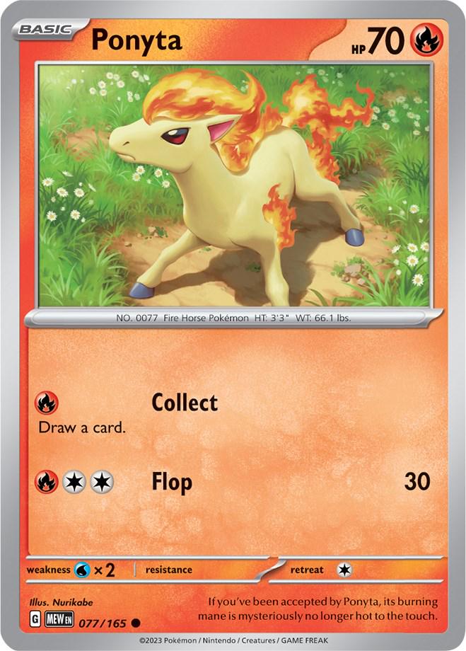 Ponyta #77 Pokemon Scarlet & Violet 151