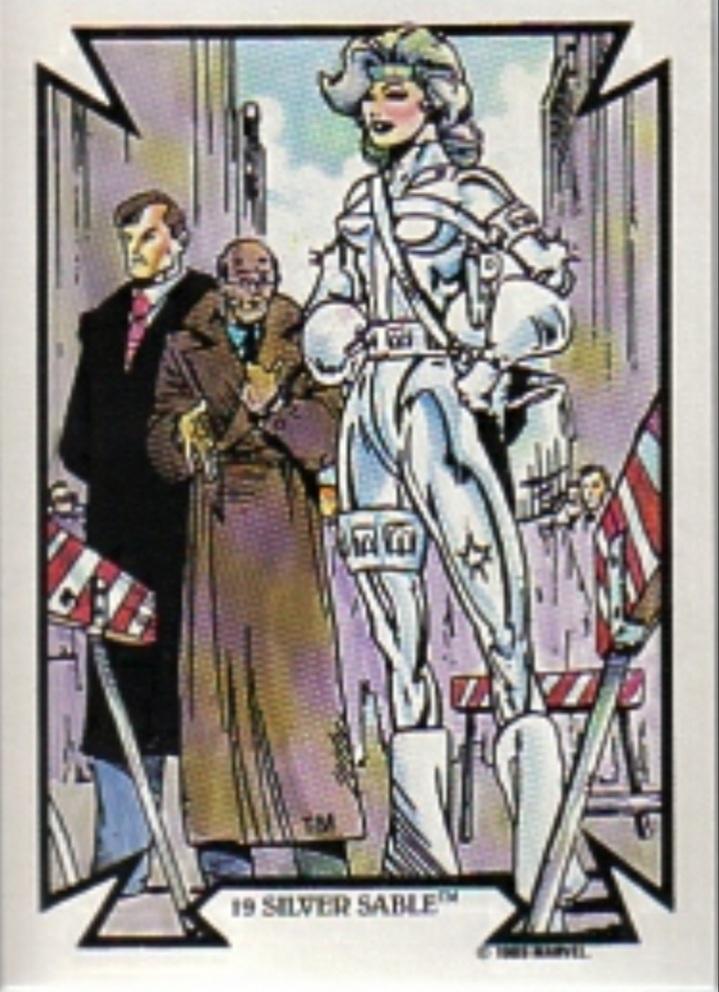 1989 Comic Images Silver Sable #19 card