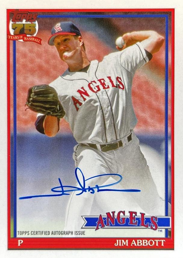 Jim Abbott #91A-ABB Prices | 2026 Topps 1991 Autograph | Baseball 