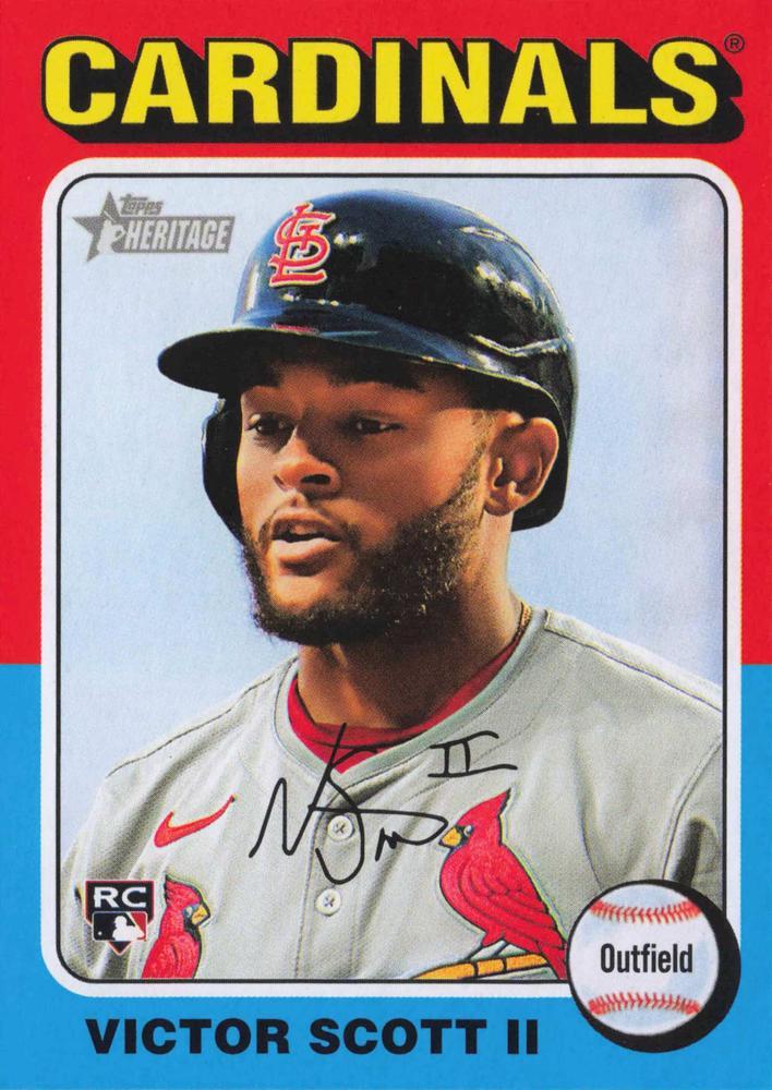 2024 Topps Heritage Victor Scott II #667 card