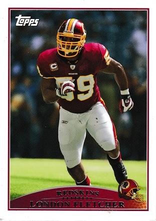 London Fletcher #17 Football Cards 2009 Topps