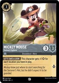 Mickey Mouse - Stalwart Explorer #181 Lorcana Into the Inklands