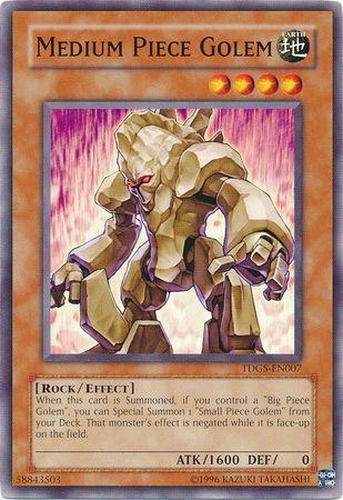 Medium Piece Golem TDGS-EN007 YuGiOh The Duelist Genesis