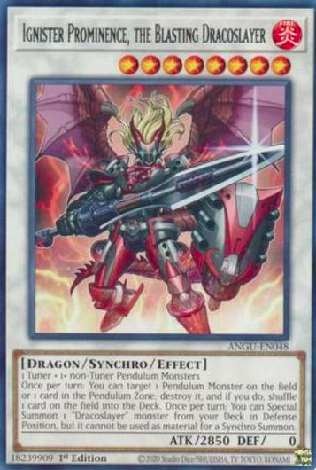 Ignister Prominence, the Blasting Dracoslayer ANGU-EN048 Cover Art