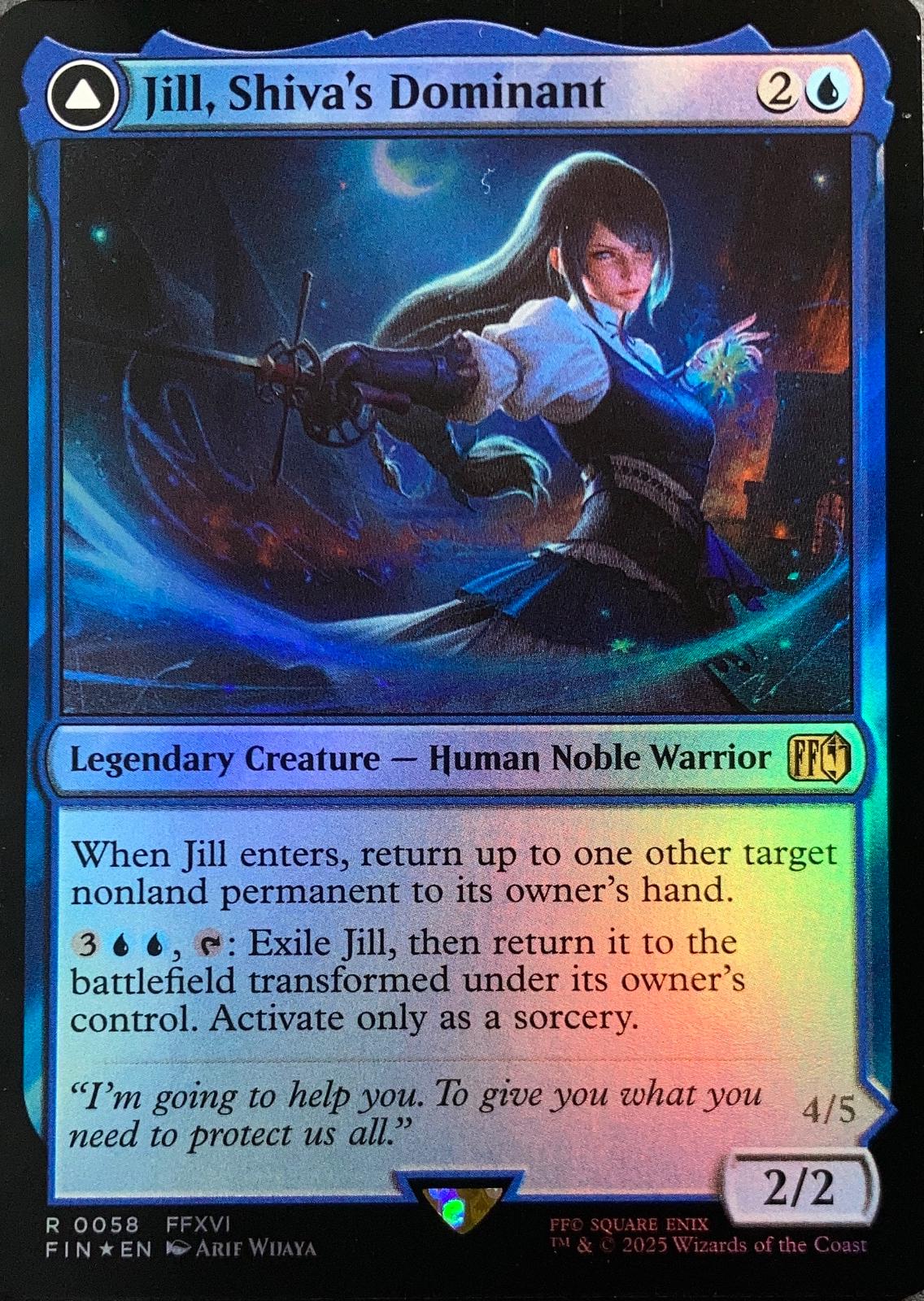 Jill, Shiva's Dominant [Foil] #58 Prices | Magic Final Fantasy