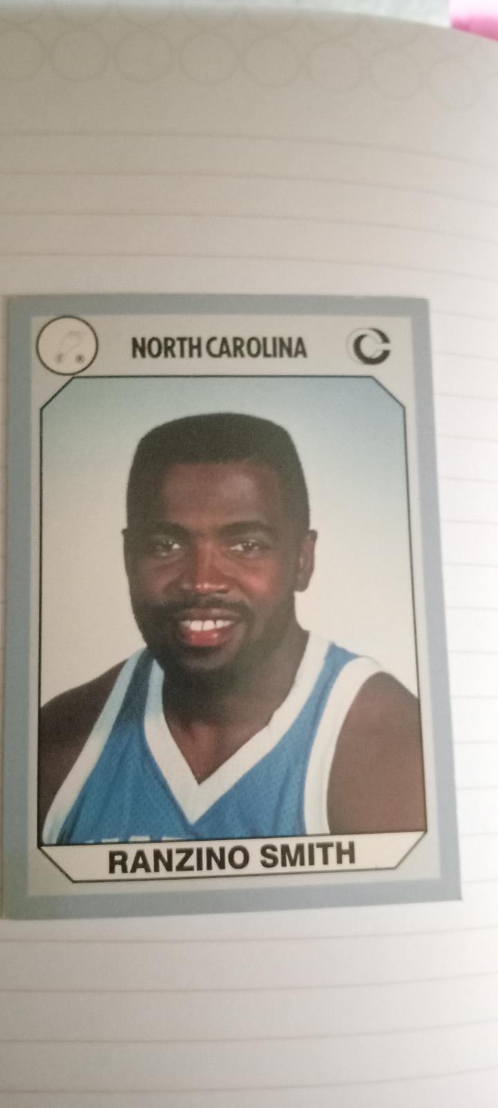 Ranzino Smith #24 1990 Collegiate Collection North Carolina Basketball