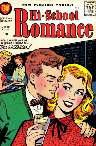 Hi-School Romance #49 (1956) Comic Books Hi-School Romance