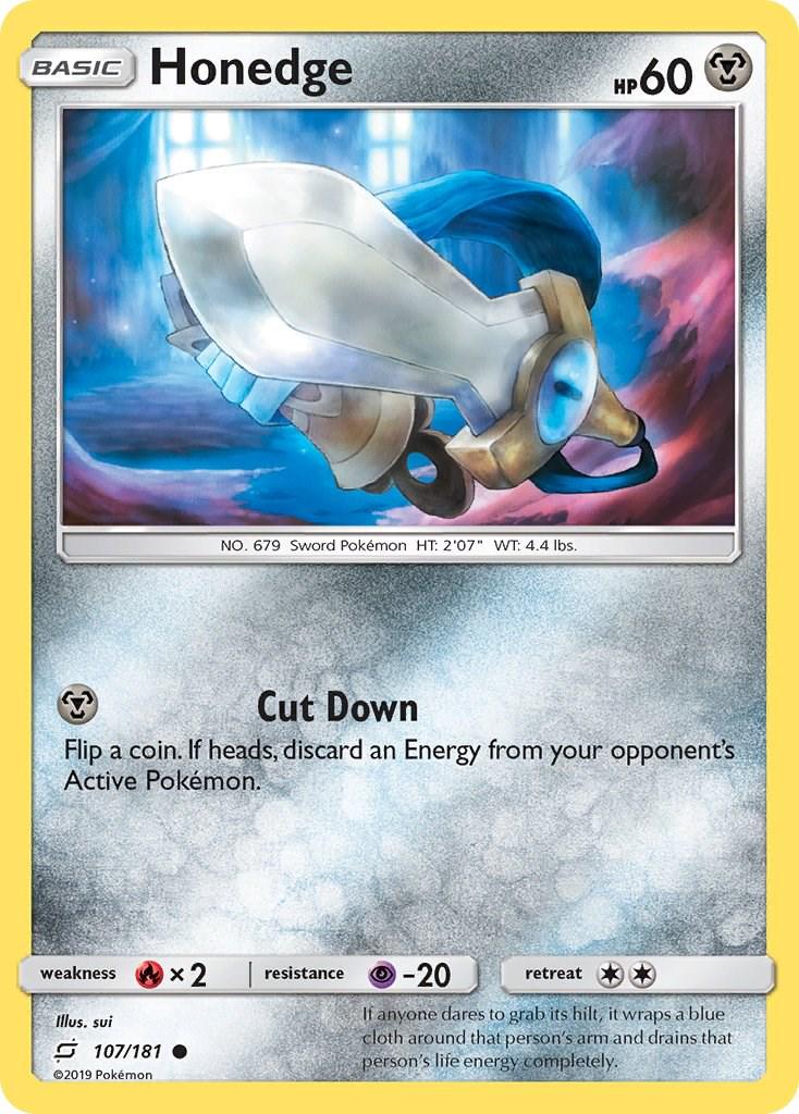 Honedge #107 Pokemon Team Up
