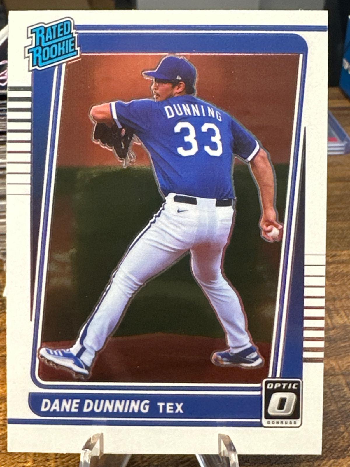 Dane Dunning #75 2021 Panini Donruss Optic Baseball