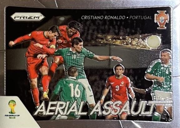 Cristiano Ronaldo #1 Soccer Cards 2014 Panini Prizm World Cup Aerial Assault