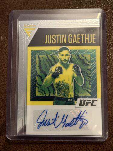 Justin Gaethje #FA-JGJ Ufc Cards 2021 Panini Chronicles UFC Flux Auto