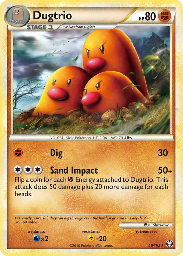 Dugtrio #19 Pokemon Triumphant