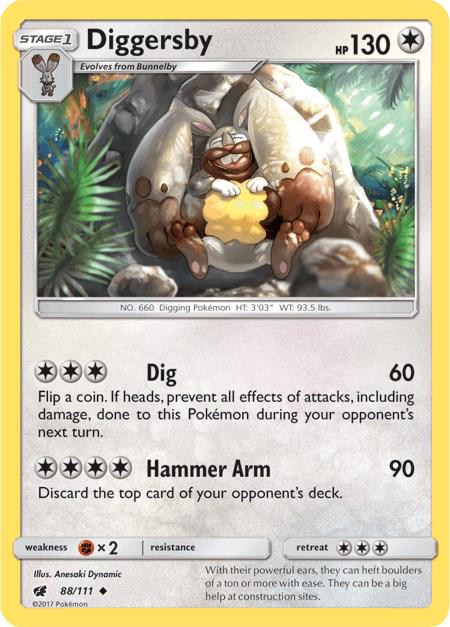 Diggersby #88 Pokemon Crimson Invasion