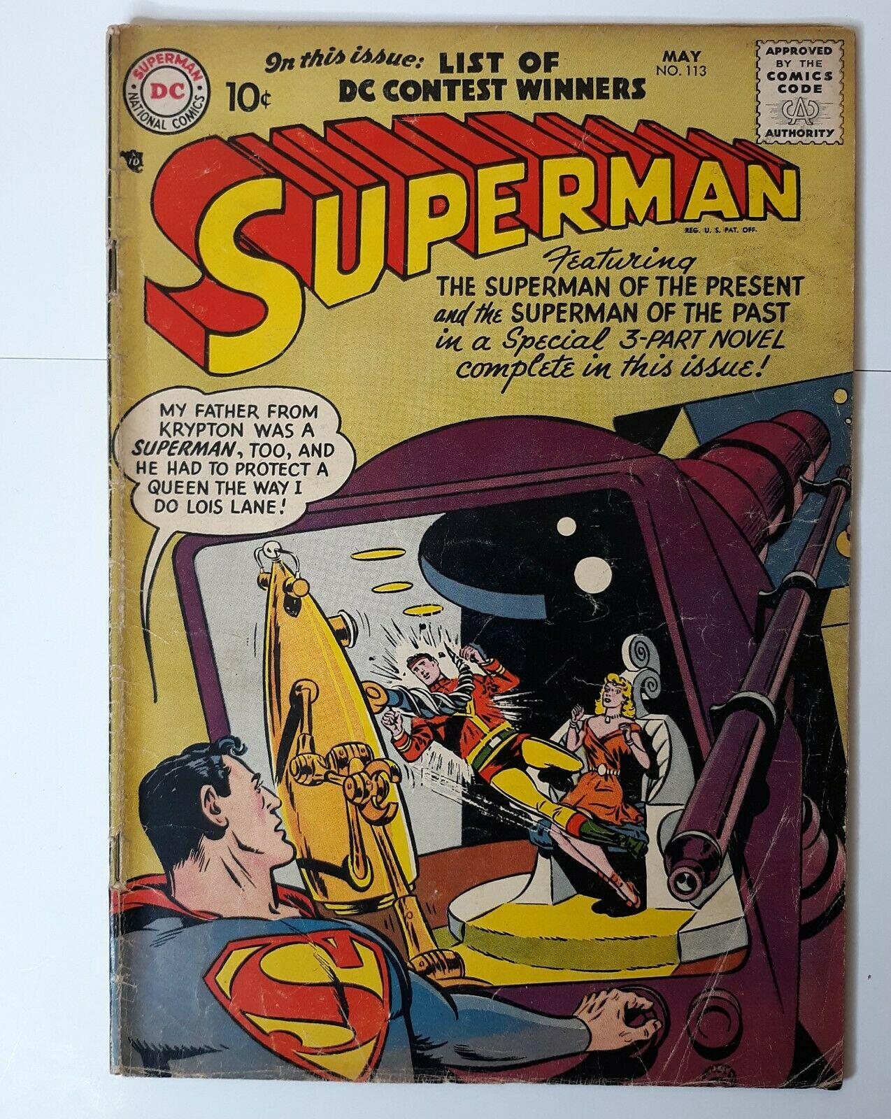 Superman #113 (1957) Comic Books Superman