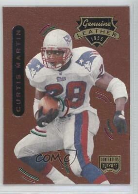 Curtis Martin #5 Football Cards 1996 Playoff Contenders Leather