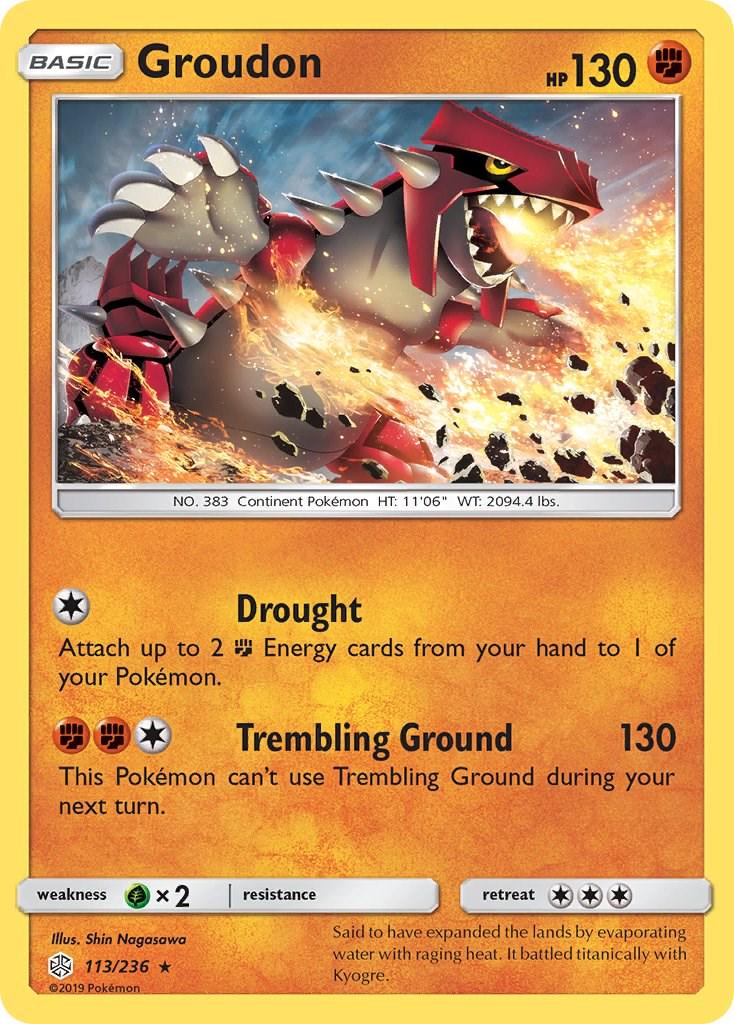 Groudon #113 Pokemon Cosmic Eclipse