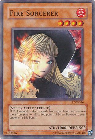 Fire Sorcerer LON-036 YuGiOh Labyrinth of Nightmare